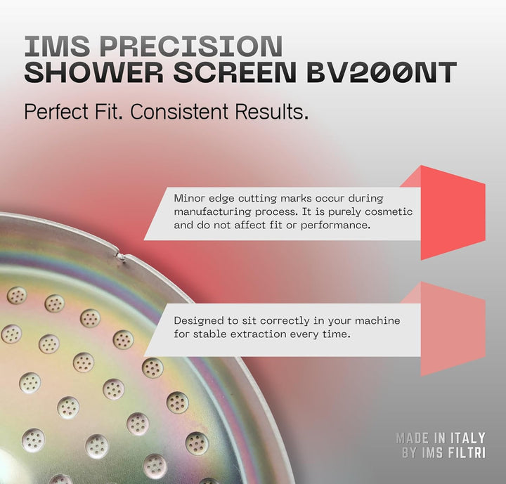 IMS Nanotech Duschwand BV200NT mit Cafelat-Dichtung, hergestellt für Breville Sage Barista Pro, Expr