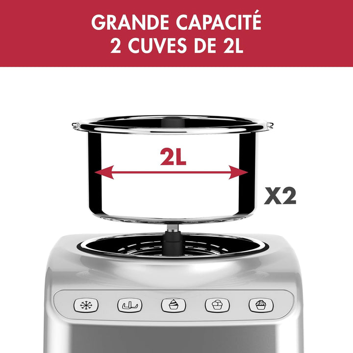 Magimix 11680 Eis Expert – Ice Cream Makers (Stainless Steel, Ice Cream, Sherbet)