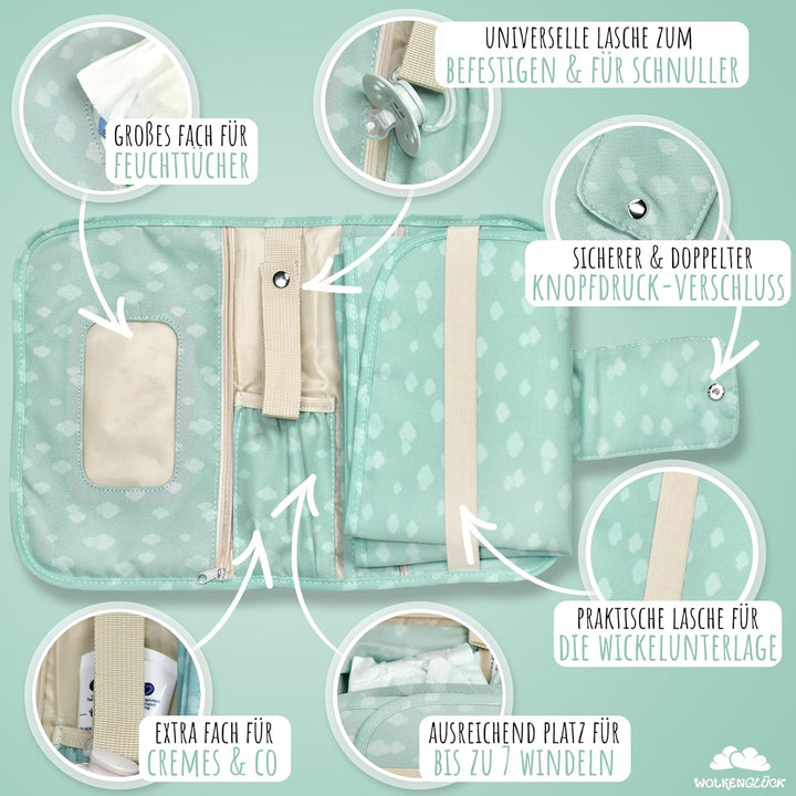 Windeltasche Grün, Grün