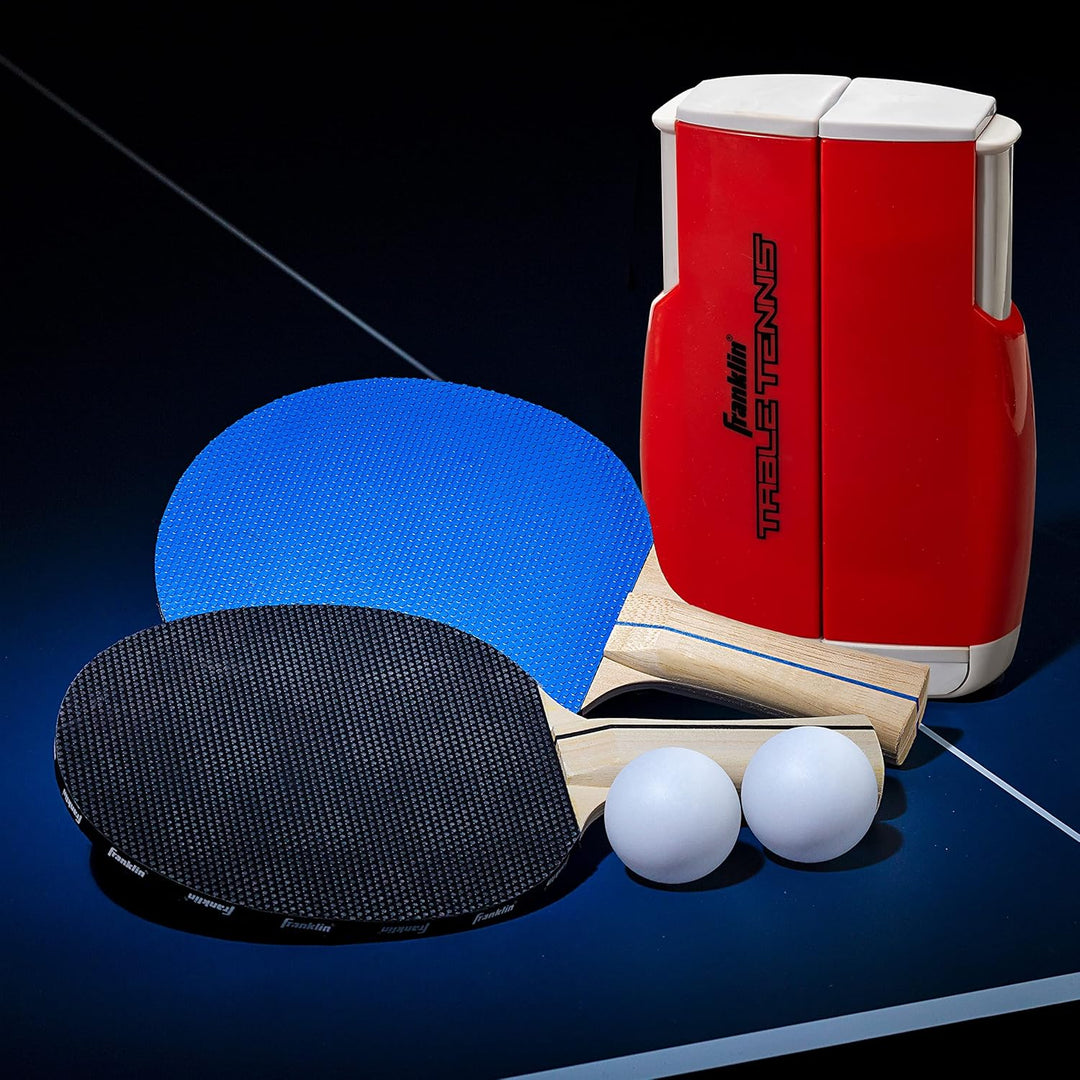 Franklin Sports Table Tennis to Go Portable Ping Pong Set - Table Top Ping Pong Net + (2) Paddles -