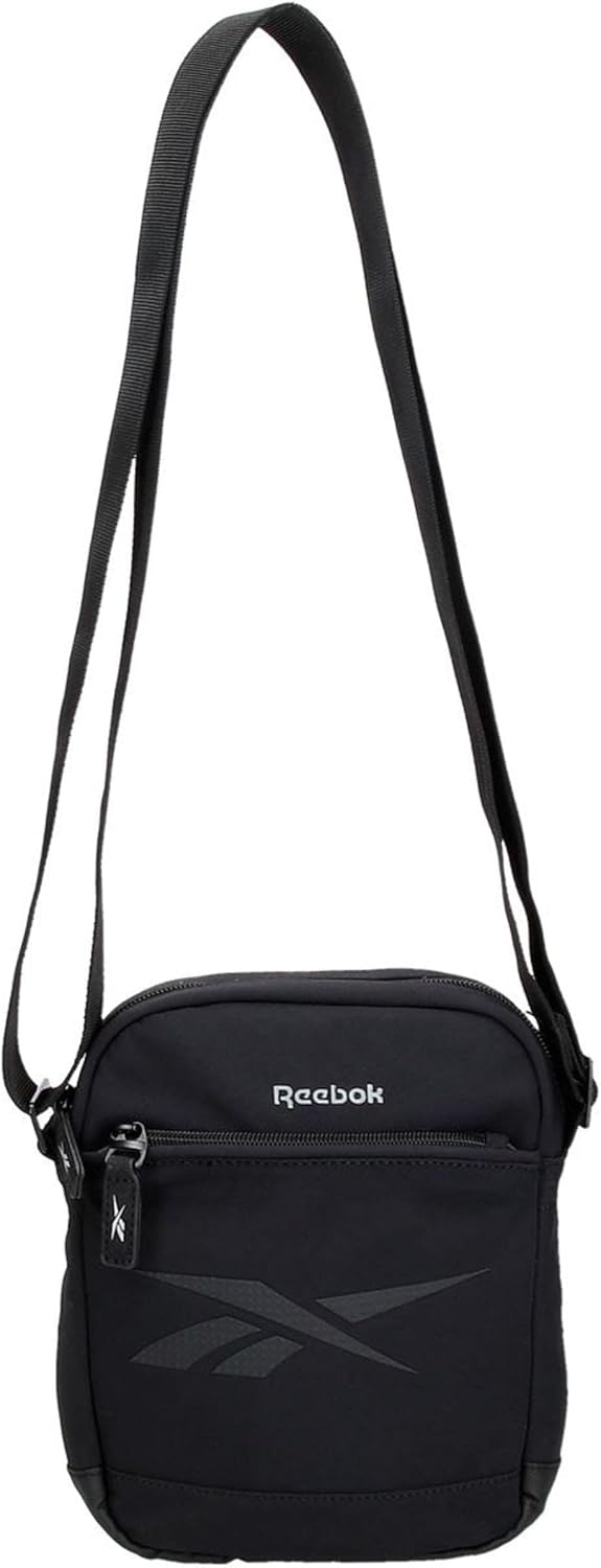 Reebok Damen Elsie Gepäck- Kuriertasche Bandolera Pequeña Schwarz, Bandolera Pequeña Schwarz