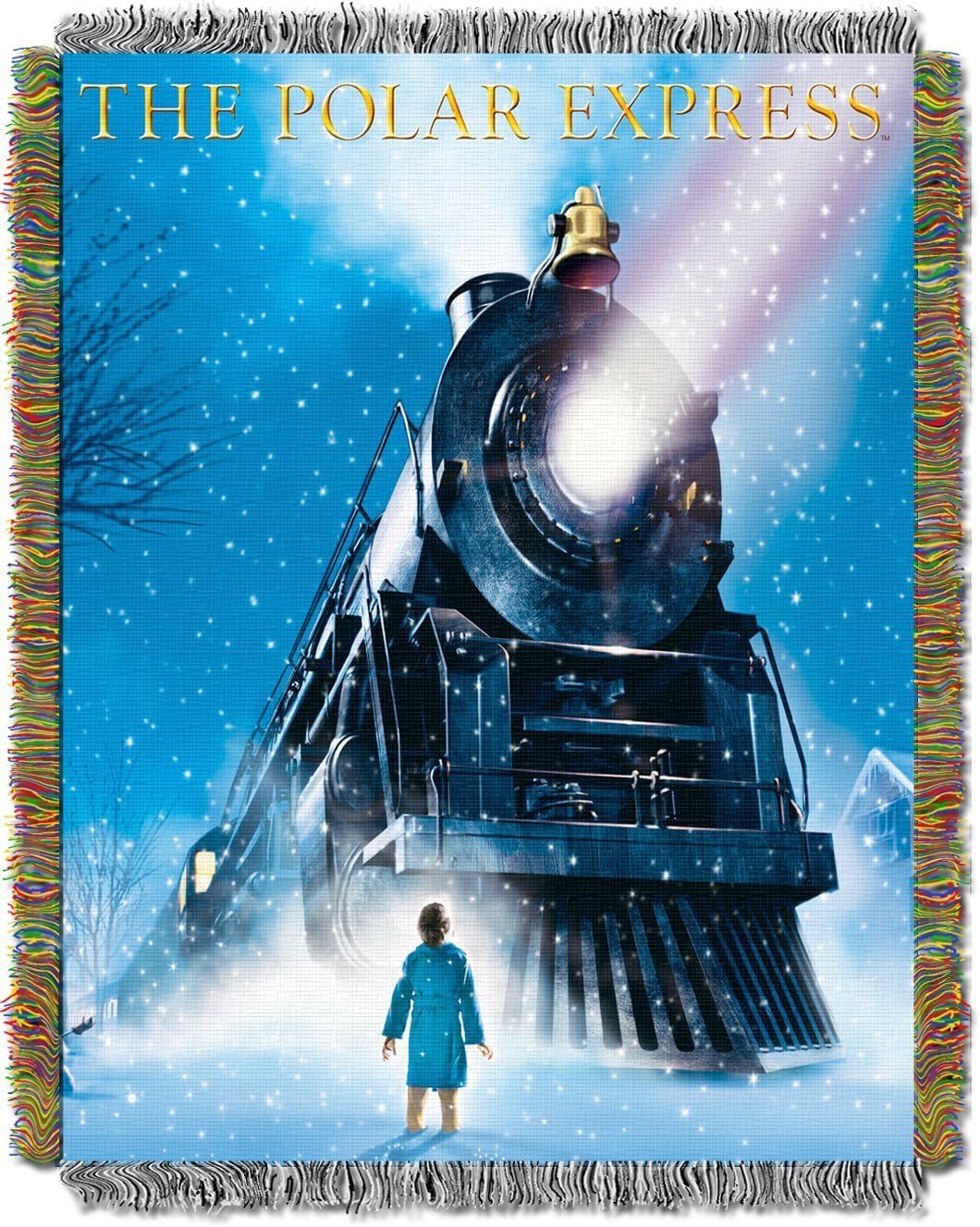 Northwest Polar Express Polar Express Engine Wonder gewebter Wandteppich-Überwurf, 1,21 m x 1,52 m (