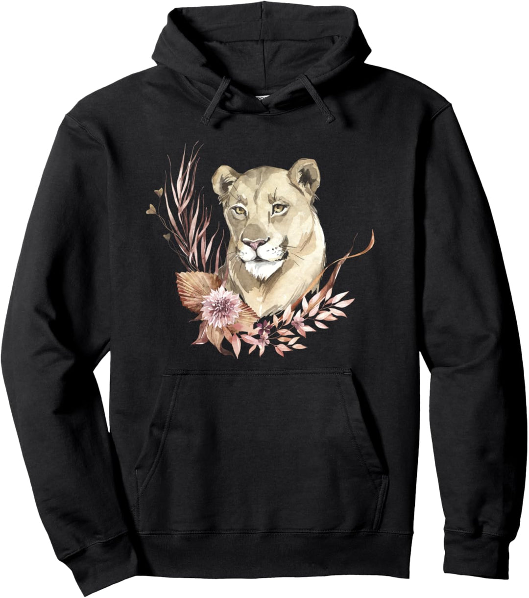 Löwin - Tiere der Savanne Pullover Hoodie