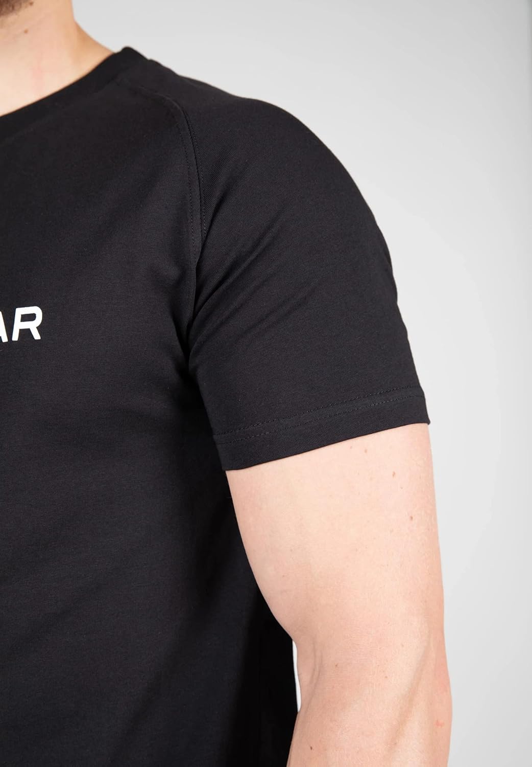 Gorilla Wear - Davis T-Shirt - schwarz - Bodybuilding Sport Alltag Freizeit mit Logo Aufdruck leicht