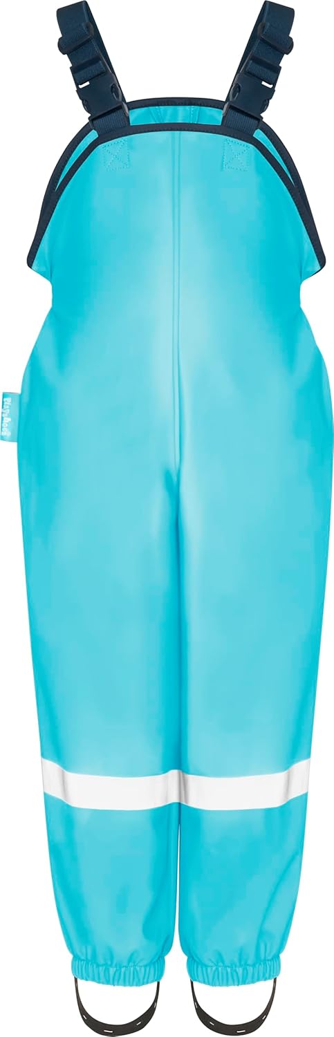 Playshoes Unisex Kinder Regen-Anzug mit Fleece-Futter Warmer Wasserdichter Matschanzug Regenbekleidu