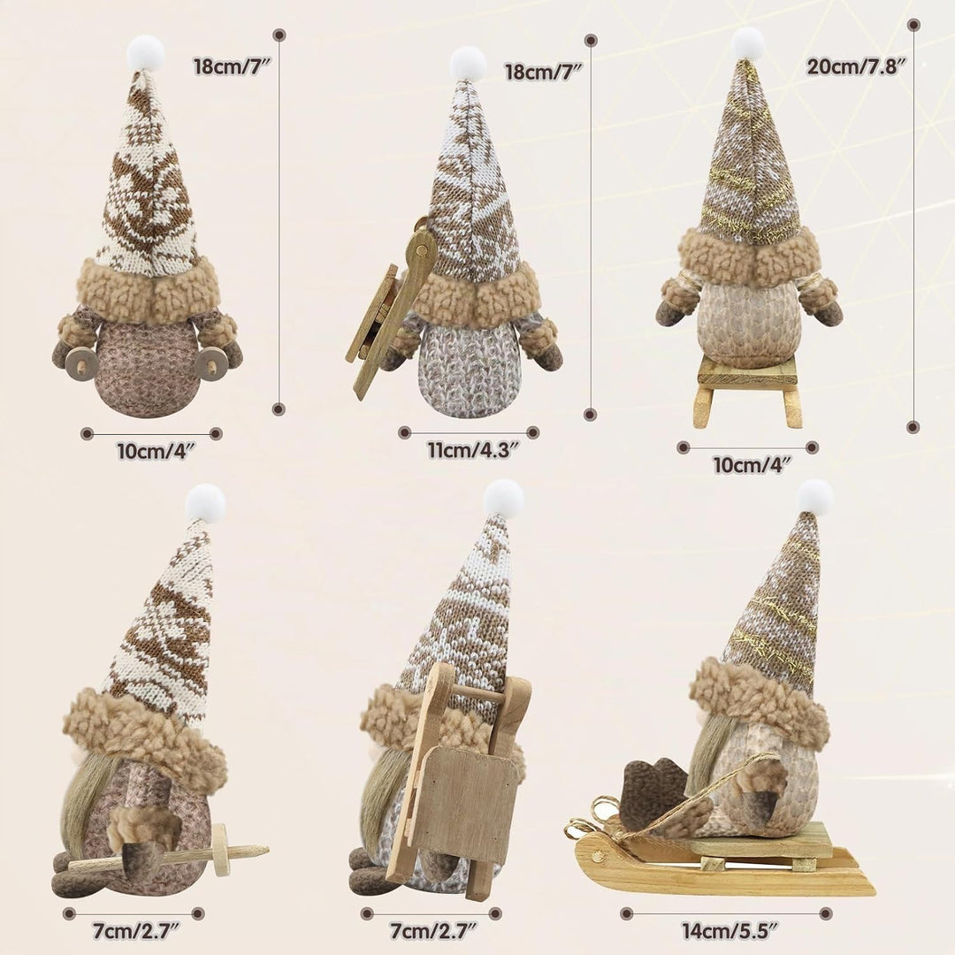 Gehydy Weihnachtswichtel Figuren 3er Set Weihnachtsdeko Wichtel Weihnachten Deko Wichtel Zubehör Dek