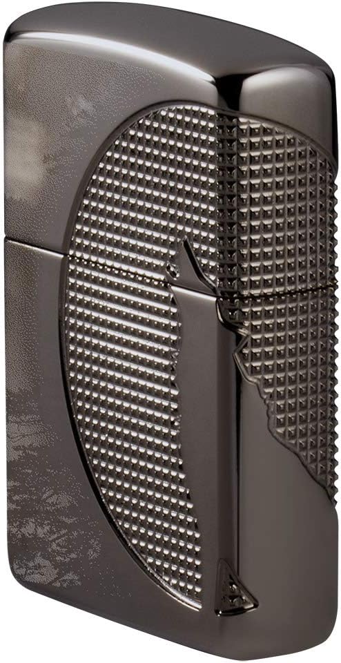 Zippo Wolf Feuerzeuge Armor Black Ice Wolf Moon Design, Armor Black Ice Wolf Moon Design