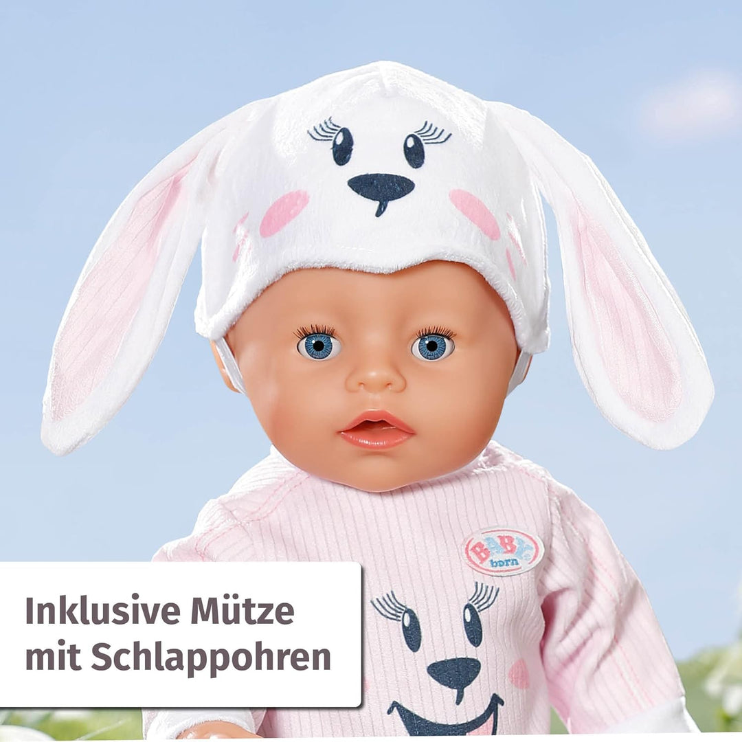 BABY born Häschen Kuschelanzug, Strampelanzug für 43 cm Puppen, 834473 Zapf Creation