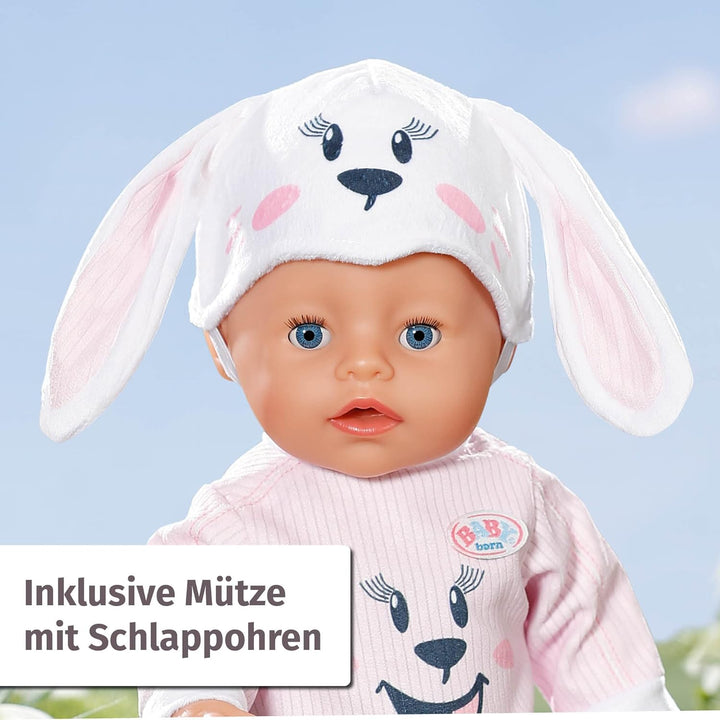 BABY born Häschen Kuschelanzug, Strampelanzug für 43 cm Puppen, 834473 Zapf Creation