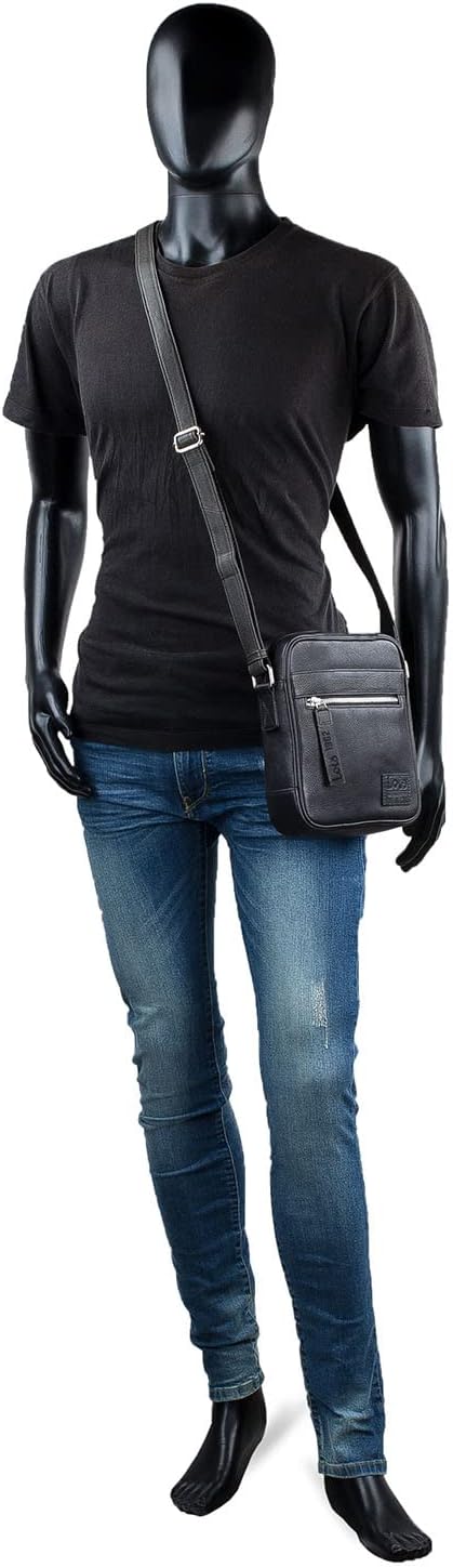 Lois - Leder Umhängetasche Herren - Umhängetasche Herren Leder mit Verstellbarem Riemen - Umhängetas