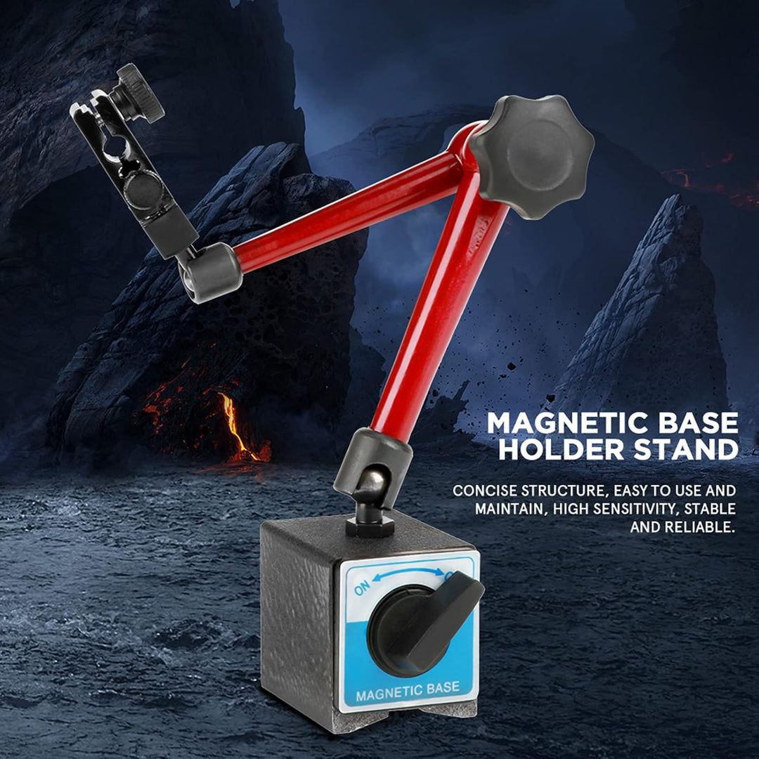 Messuhr mit Magnethalter, Magnetstativ Messstativ für Messuhr Halterung 350mm Einstellbare Universal