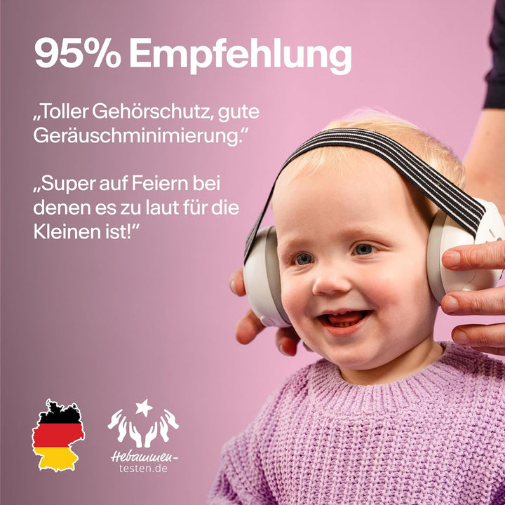 Alpine Muffy Baby Kapselgehörschützer - Gehörschutz für Babys und Kleinkinder von 12 bis 36 Monate -
