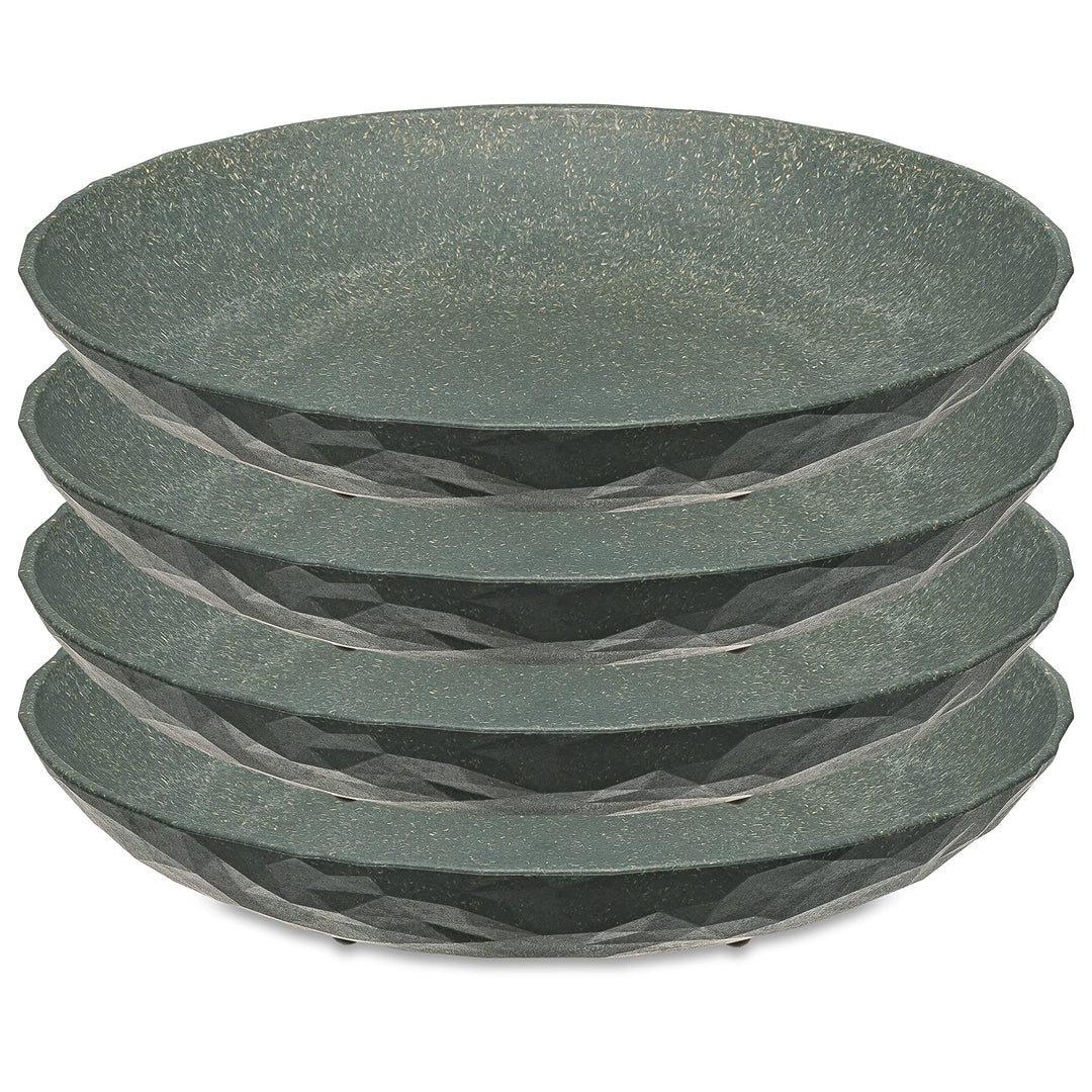 Koziol Suppenteller, 220 mm, 4 Stück, 5006701, Natur Ash Grey 220mm Nature Ash Grey, 220mm Nature As