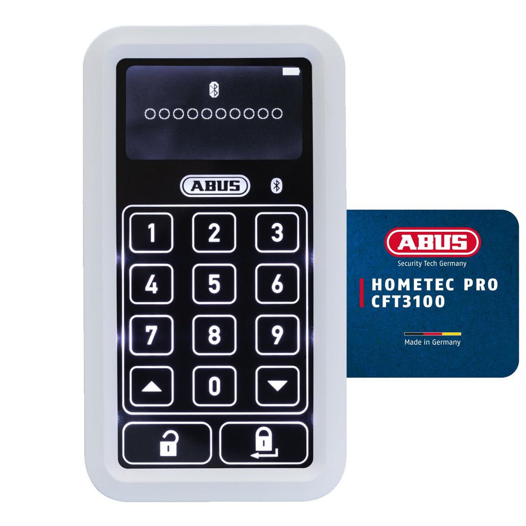 ABUS HomeTec Pro Bluetooth-Tastatur CFT3100 - Codeeingabe Zum Ã–ffnen Der Haustür - Für Den HomeTec