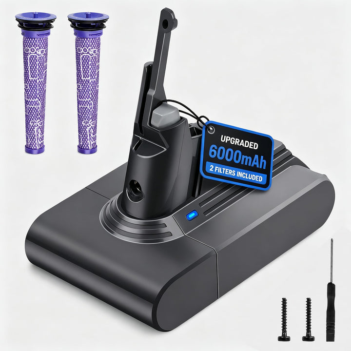 Waitley V7 Akku, 6000mAh Ersatzakku für Dyson V7 / SV11 – Kompatibel mit Absolute, Animal, Motorhead