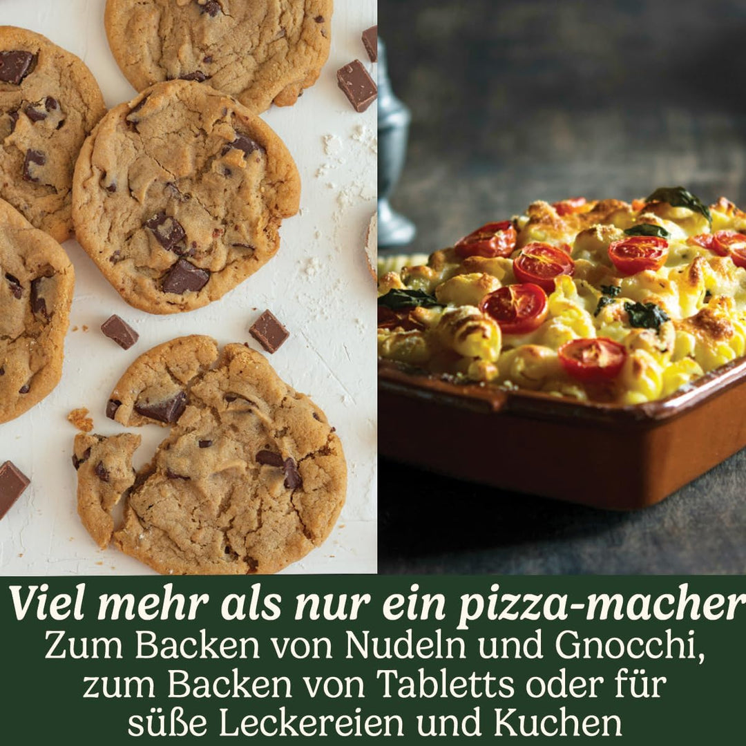 Cuisinart Pizzaofen | Für benutz im Innenbereich | Holzofengeschmack in 5 Minuten | Pizzaset enthalt