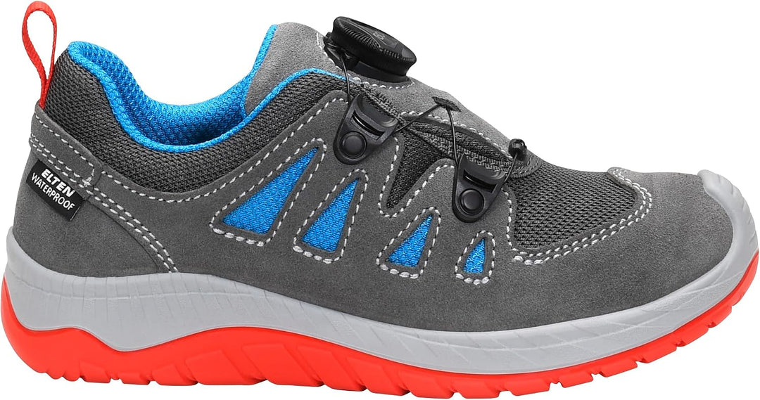 ELTEN Kinderschuhe Outdoor Maddox Kids BOA Black-red Low für Mädchen und Jungen 32 EU Grau Rot, 32 E