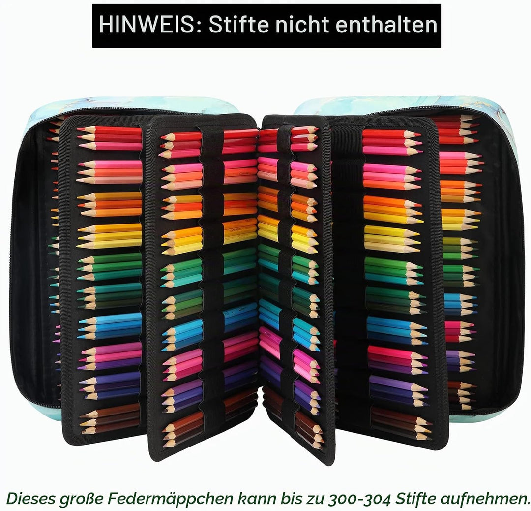 JAKAGO Federmäppchen Grosse Kapazität für 300 Stifte Aufbewahrung Buntstifte,Wasserdicht Pencil Case