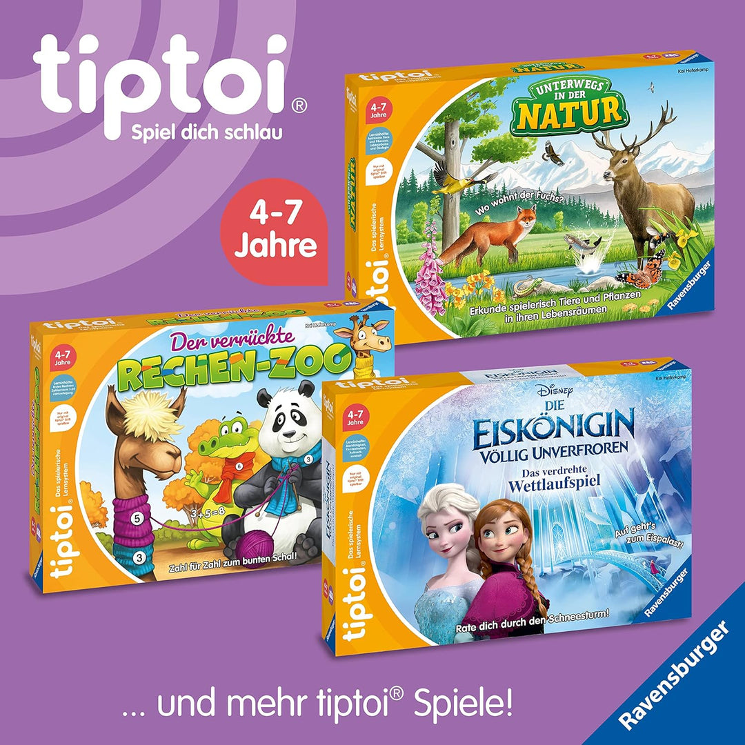 Ravensburger tiptoi Spiel 00117 Unsere Reise um die Welt - Lernspiel ab 4 Jahren, lehrreiches Geogra