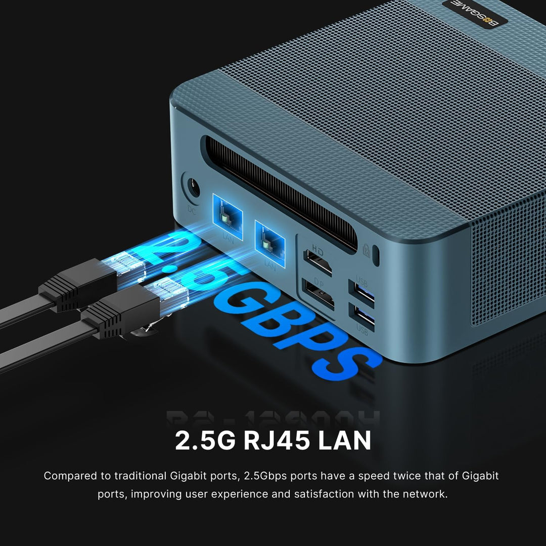 BOSGAME P2 Pro Mini-PC, Intel Core i9-12900H Prozessor bis zu 5,0 GHz, Windows 11 Pro Mini-Computer,