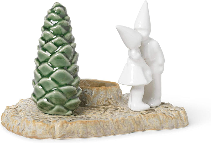 Kähler Weihnachtskuss H11.5 cm Weihnachtsgeschichten Originaldesign, Weiss Höhe 11,50 cm, Breite 17