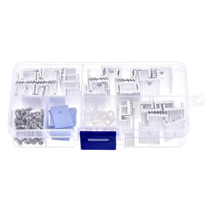 sourcing map 20 mm x 15 mm x 10 mm, 17 mm x 15 mm x 10 mm, 16 mm x 15 mm x 7 mm TO-220 Aluminium Küh