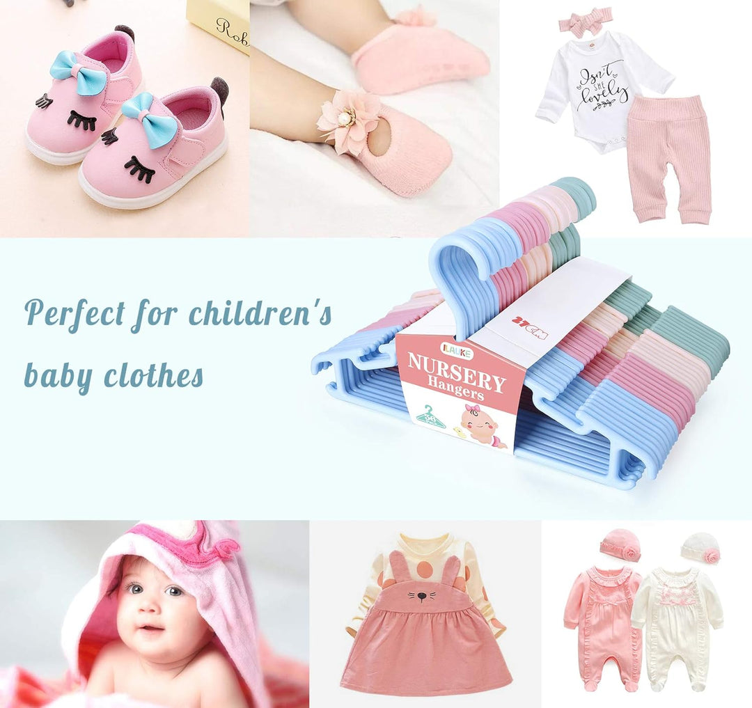 ilauke Kleiderbügel Kinderkleiderbügel 36 STK. Baby Kleiderbügel Hangers Aufbewahrung Kleiderbuegel