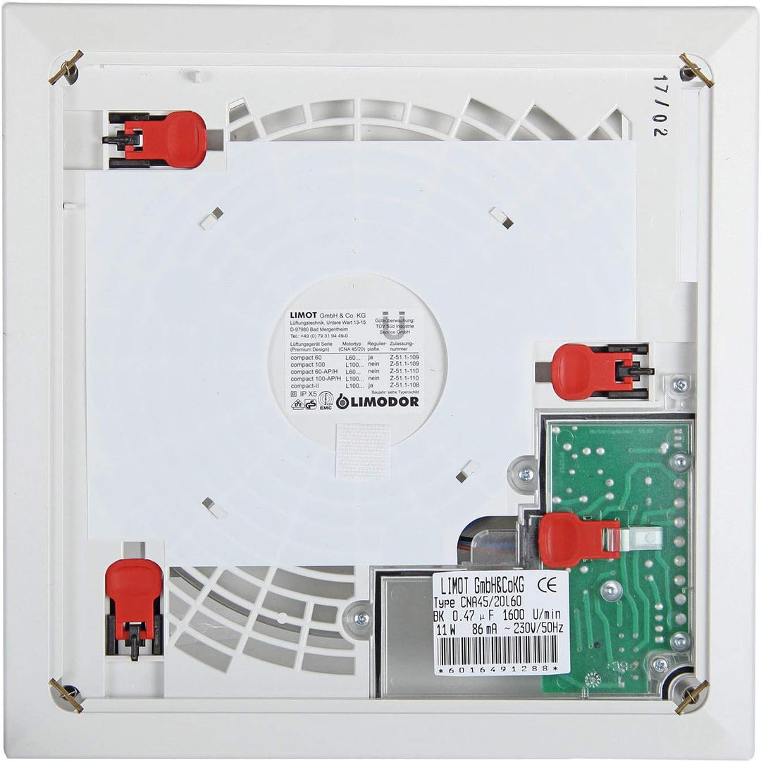 Ritzer Limodor Gebläseeinheit Compact 60 C-NR + C-FR mit Feuchteautomatik und Nachlauf, Feuchtigkeit