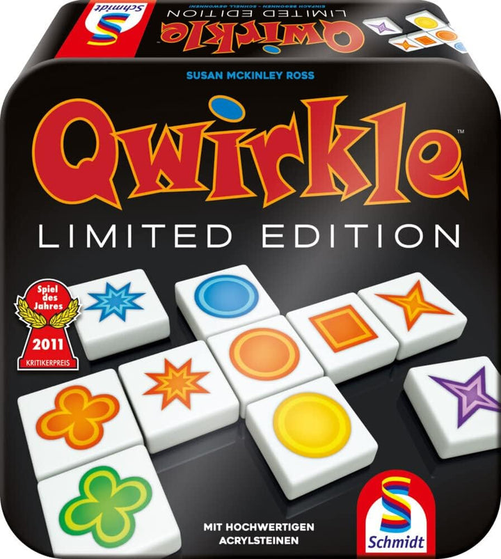 Schmidt Spiele 49396 Qwirkle Limited Edition, Spiel des Jahres 2011, Familienspiel, bunt