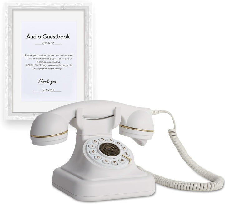 Audio-Gästebuch, Hochzeitstelefon, Gästebuch, Retro-Telefon, Audio-Gästebuch – eine persönliche und