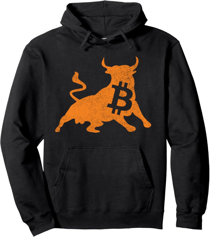 Bitcoin Bull Crypto Währungsgeschenk Pullover Hoodie