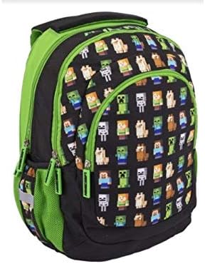 7er Set Schulrucksack Ranzen Federmappe Turnbeutel Minecraft Motiv erste Klasse Mütze Füller Game Re