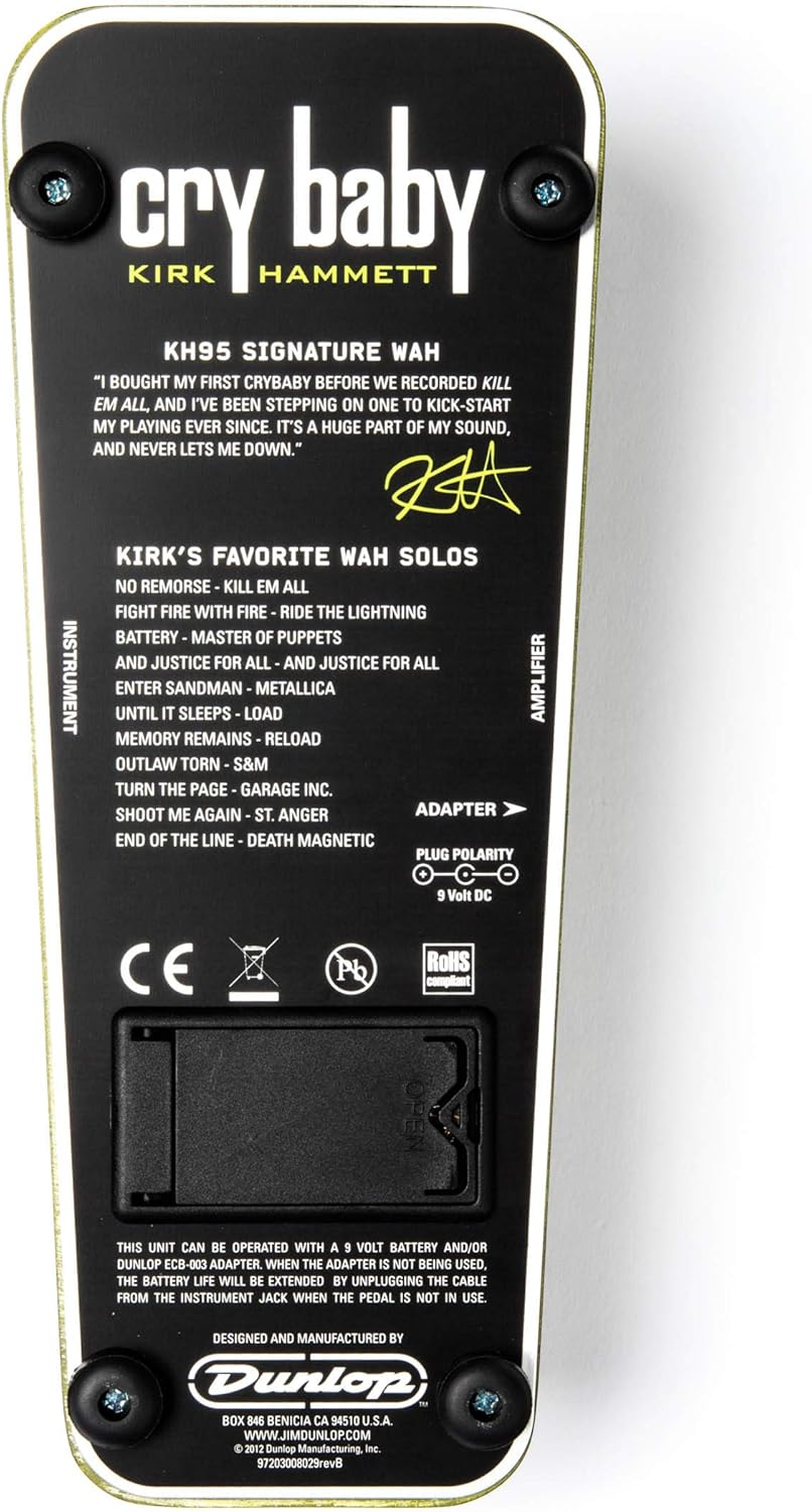 Dunlop Kirk Hammett Signature Wah Effektpedal, Pedal