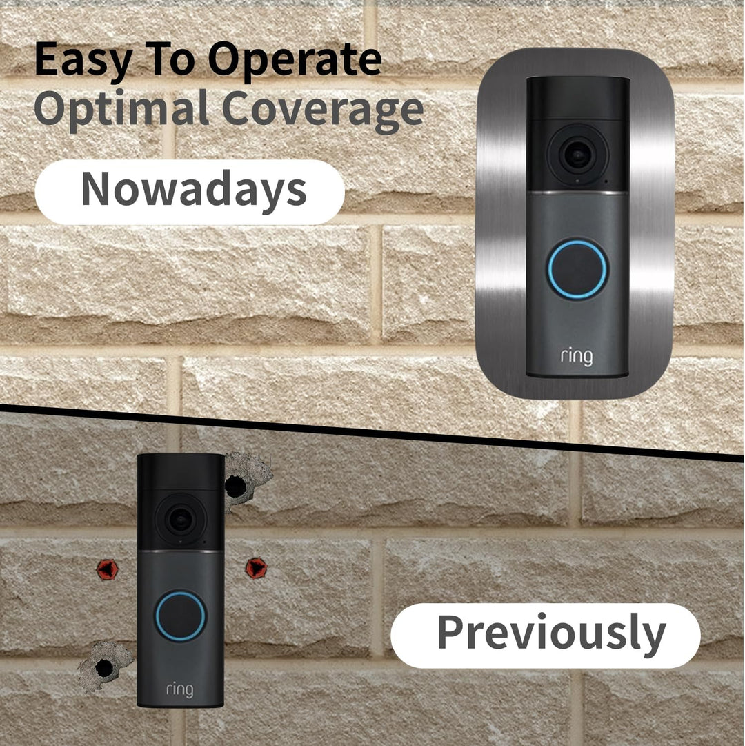 Edelstahl Blende für Ring Videotürklingel/Video Doorbell Wired Plus Kabel & Pro Kabel, Türklingel Ha