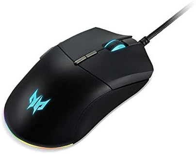 Acer Predator Maus Cestus 330, Gaming-Maus, ergonomisches Design, bis zu 16000 DPI, 5 DPI-Shift-Sett