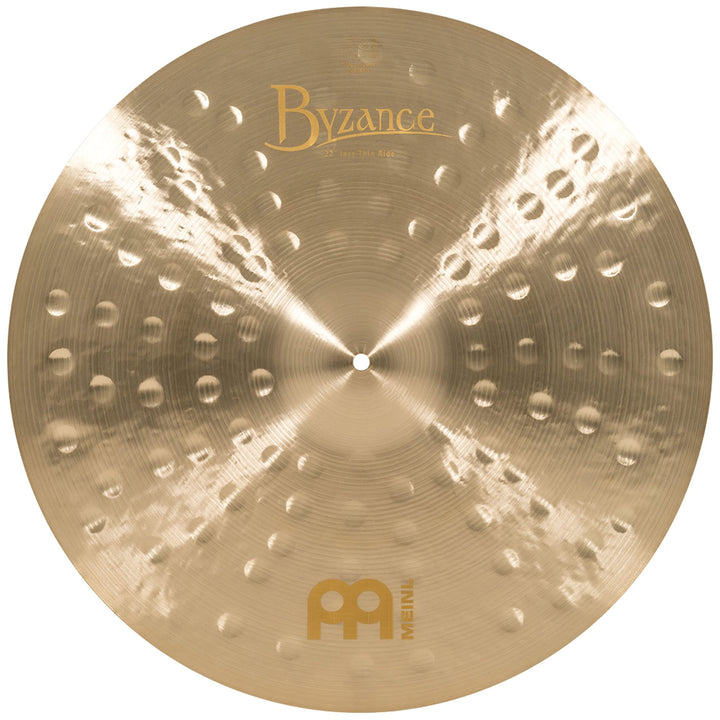 Meinl Cymbals Byzance Jazz Ride Thin 22 Zoll (Video) Schlagzeug Becken (55,88cm) B20 Bronze, Traditi
