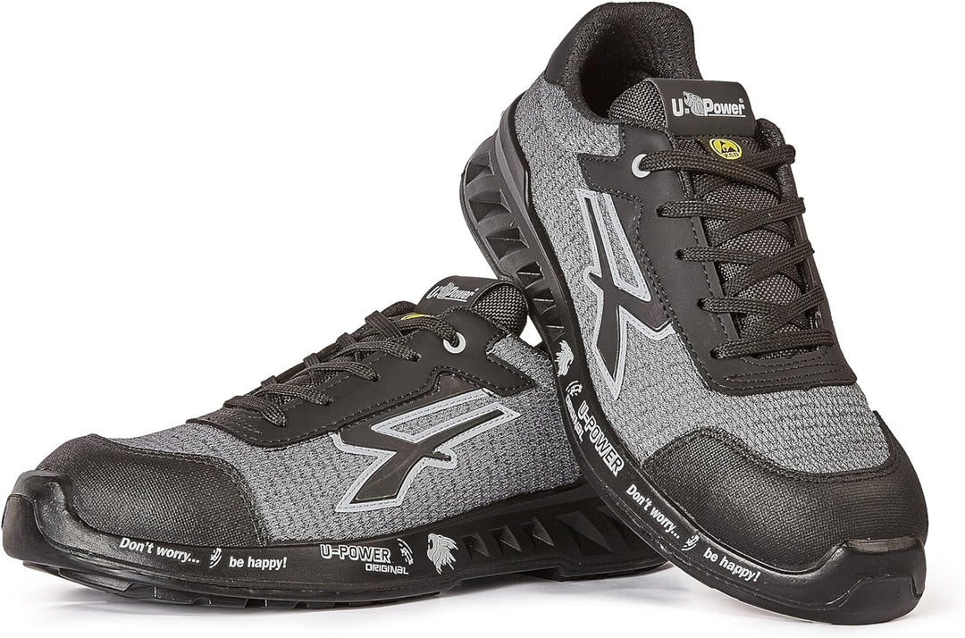 U-POWER RED LEVE ADAM, Sicherheitsschuhe, leichte, durchtrittsichere Unisex-Turnschuhe, Bastsohle, I