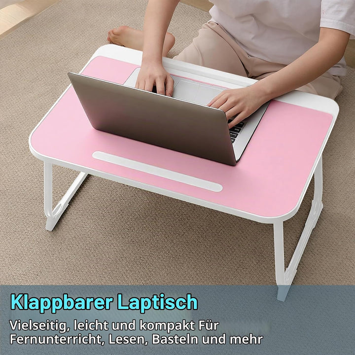 Laptop Bett Tisch - Schreibtisch, Nachttisch mit Schublade, für Laptop, Lesen, Schreiben, Essen und