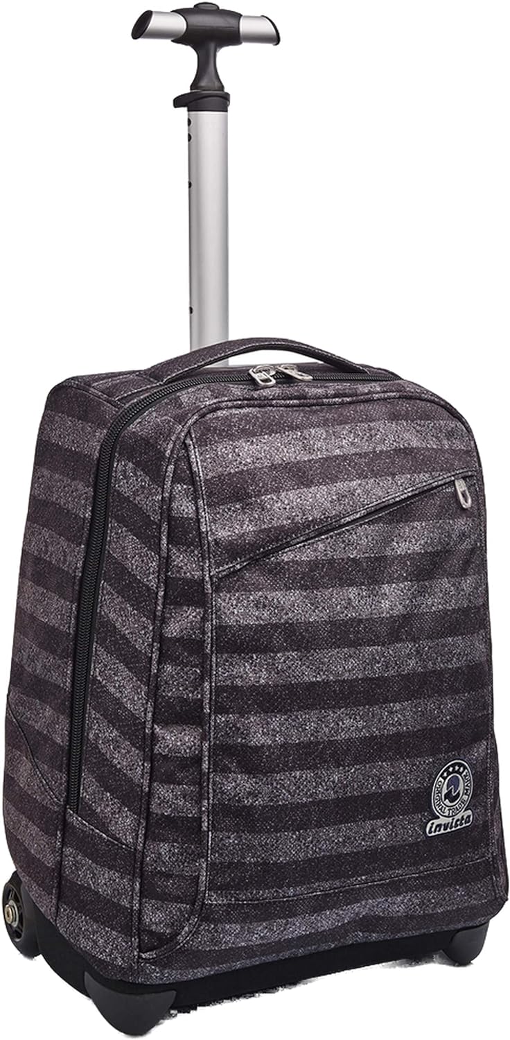 TROLLEY INVICTA STRIPES, 2 in 1, Schulranzen mit Rollen, Rucksack mit Trolleyfunktion für Kinder, ab