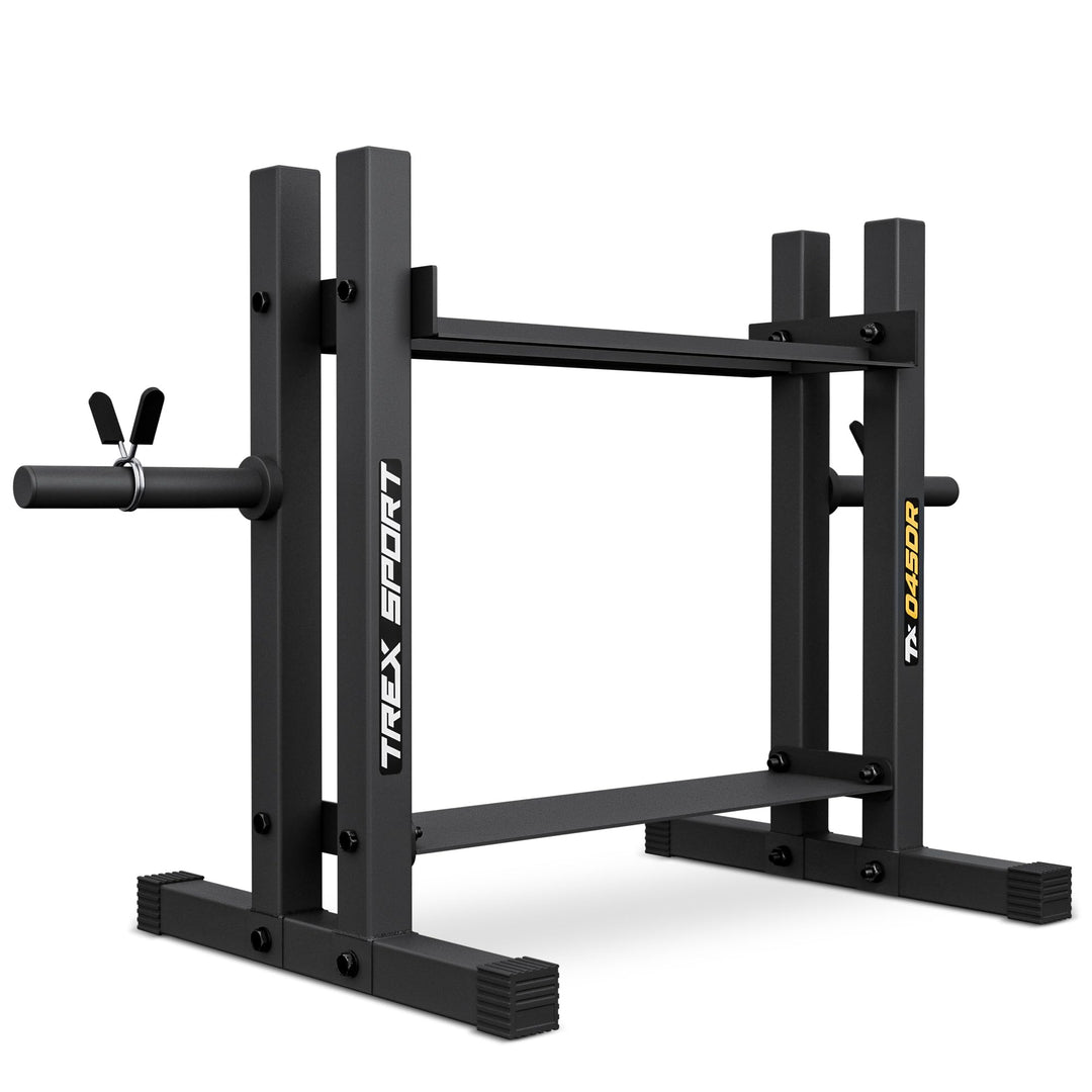 TREX SPORT Hantelablage Gewichteständer bis 320 kg, rutschfest TX-045DR | Stahl Hantelständer für Ha