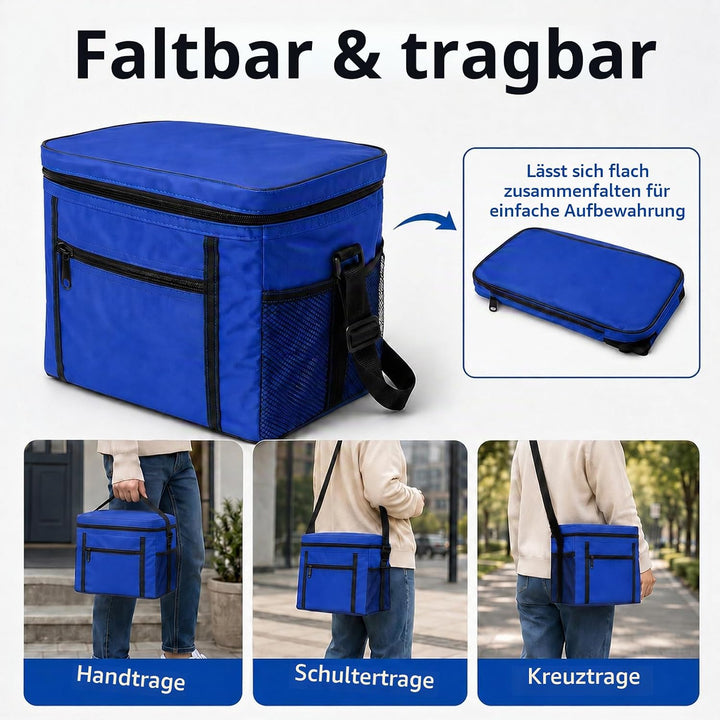 Kühltasche,10L Kühltasche Faltbar,Faltbar Isoliertasche,Picknicktasche,Tragbar Lunchtasche,Wasserdic