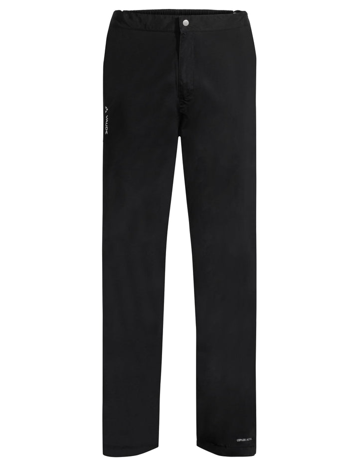 VAUDE Men's Yaras Rain Zip Pants III S Schwarz, S Schwarz