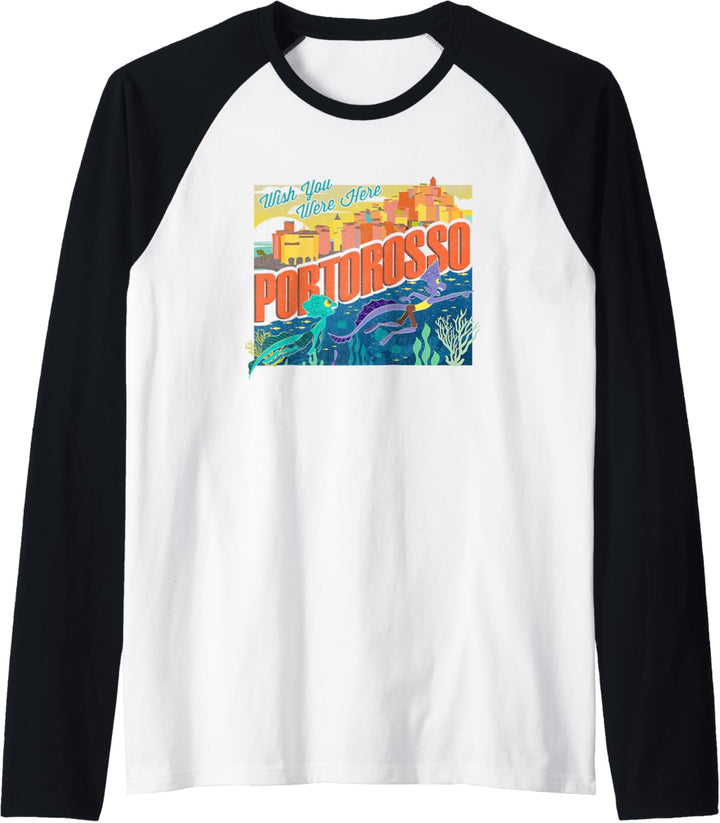 Disney Pixar Luca Portorosso Wish You Were Here Raglan