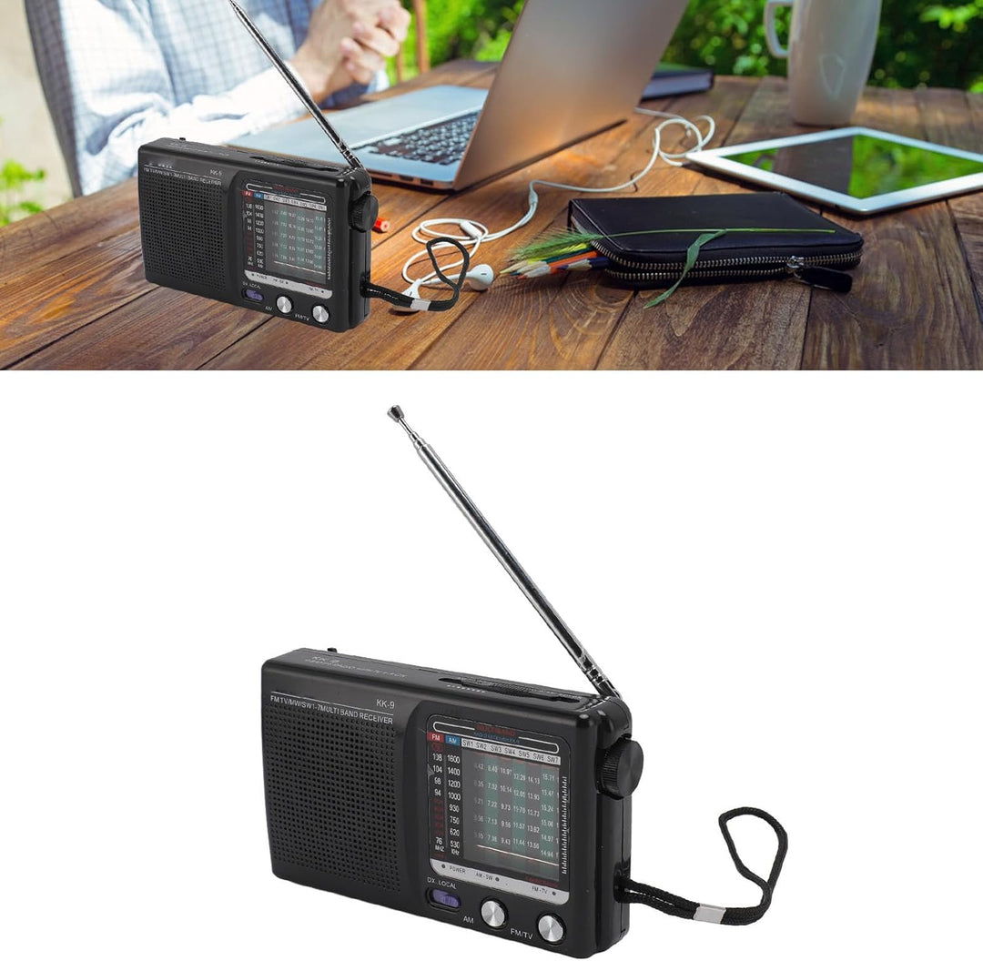 Tragbares Multiband-Radio, Kompaktes Tragbares Notfallradio für ältere Menschen mit -Chip, Hervorrag