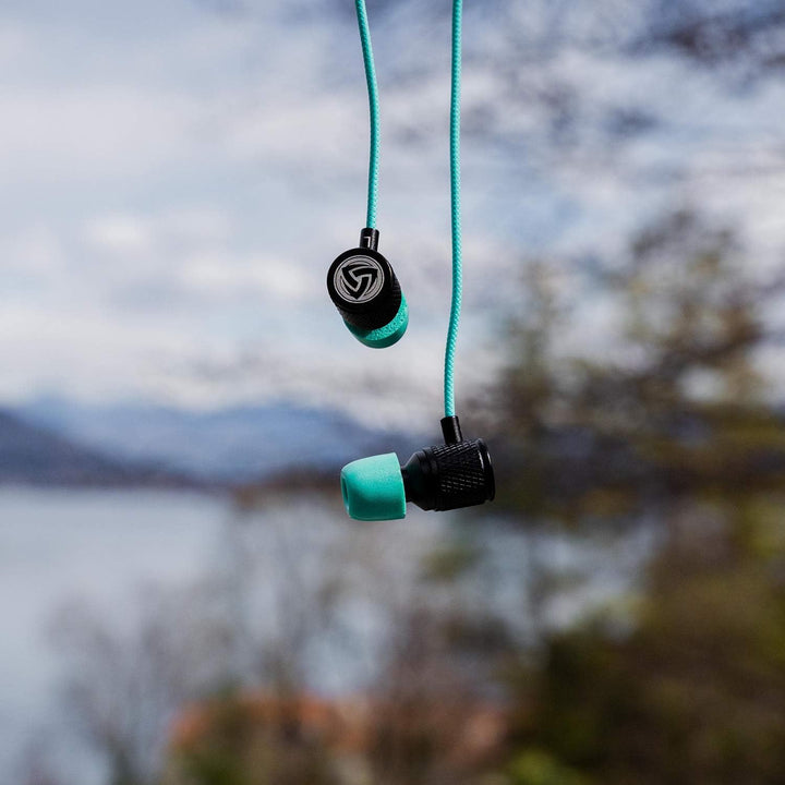 LUDOS Ultra Kopfhörer In Ear Ohrhörer mit Kabel und Mikrofon, Kristallklarer Klang, Ausgewogene Höhe