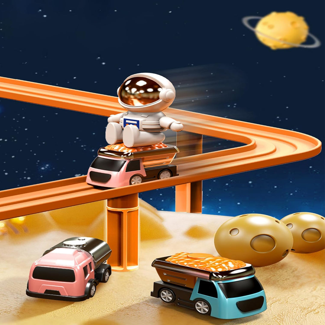 WDEC Auto Abenteuer - Track Cars Rennstrecken-Spielzeug für Kinder (Jungen & Mädchen) 3-5 Jahre