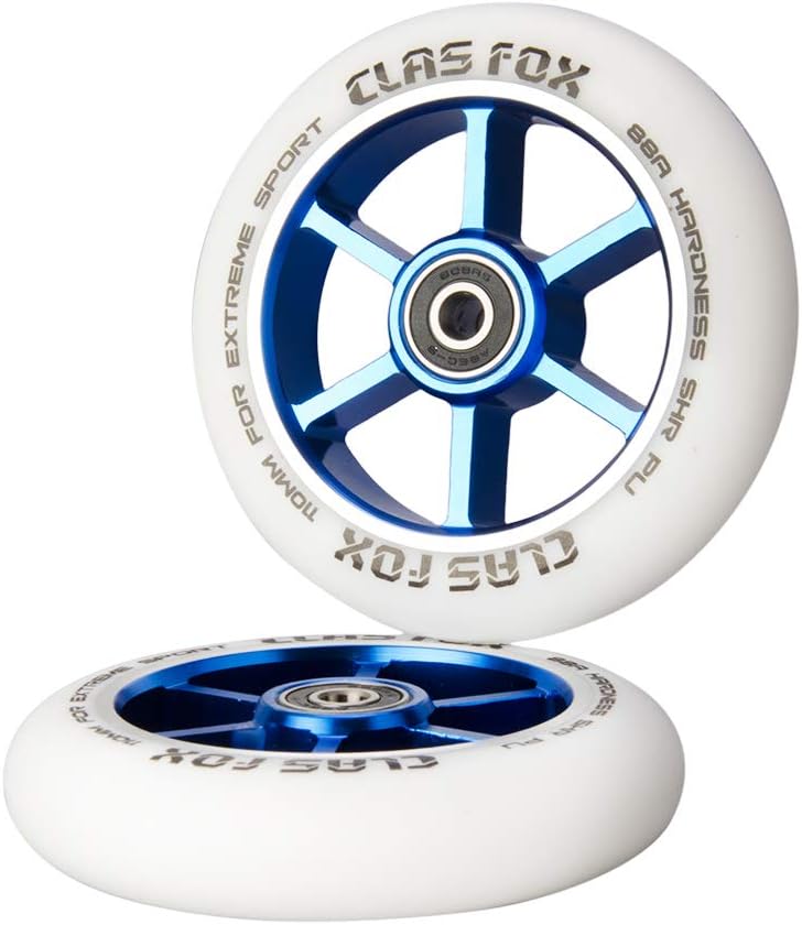 CLAS FOX Pro Stunt Scooter Rollen Roller Räder 110mm EIN Paar mit ABEC-9 Kugellager CNC Metallker (2