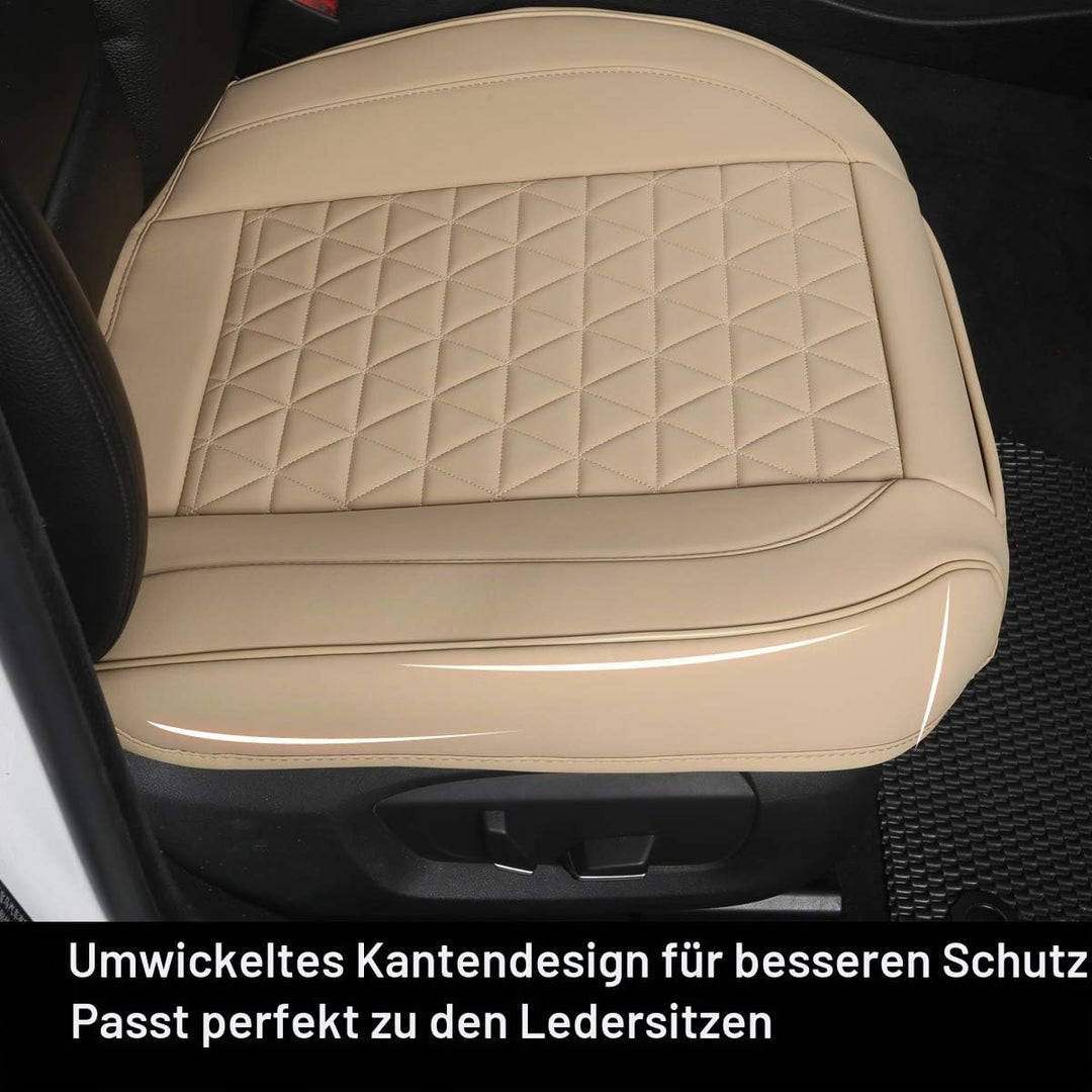 Black Panther Sitzauflagen Auto PU Leder Autositzbezüge Vordersitz Universal Fit 90% der Autos Sitze