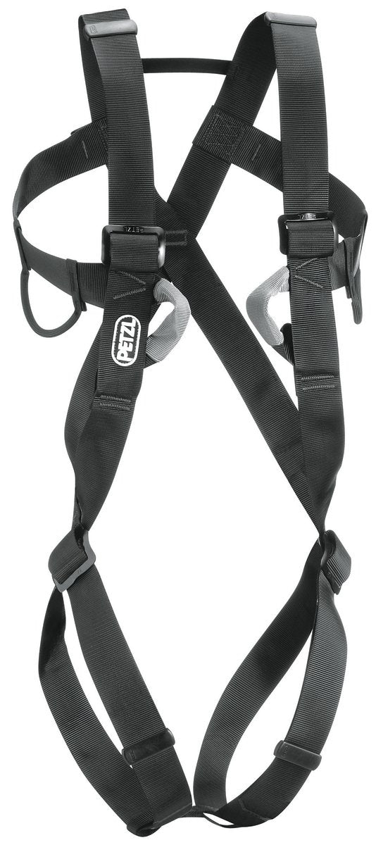 Petzl Kinder 8003 kletterkomplettgurt klettersteiggurt Schwarz 2, Schwarz 2