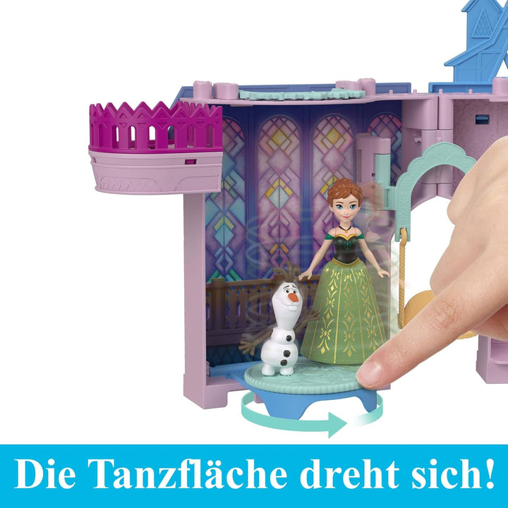 Mattel Disney Die Eiskönigin Storytime Stackers-Spielset, Puppenhaus von Annas Schloss in Arendelle